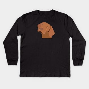 Vizsla Dog Kids Long Sleeve T-Shirt